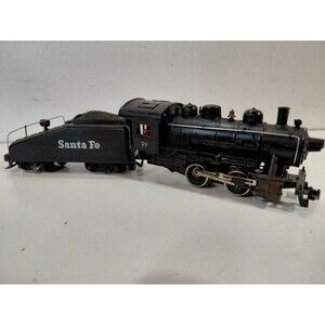 Tyco 99 HO Gauge Model Railroad Santa Fe 0-4-0 Steam Locomotive & Tender